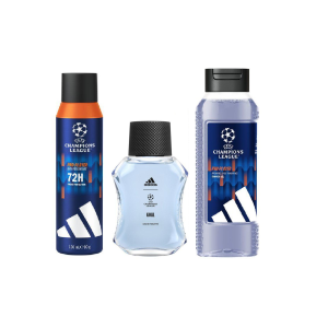 Adidas – UEFA Champions League Anti-Perspirant Deo Spray 150 ml + Eau De Toilette 50 ml + Shower Gel 250 ml v:1656532 Adidas – UEFA Champions League Anti-Perspirant Deo Spray 150 ml + Eau De Toilette 50 ml + Shower Gel 250 ml v:1656532