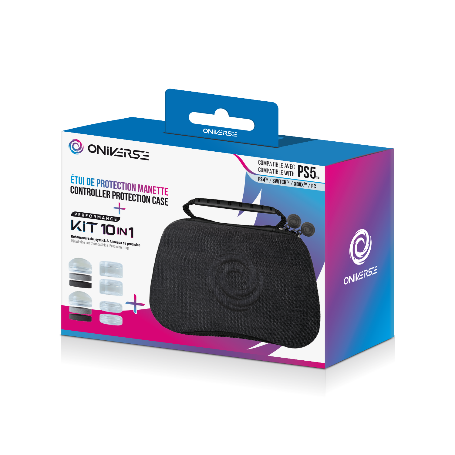 Oniverse Controller Case With 10 Accessories 4 Rings + 6 Silicon Cap – Grey v:5035141 Oniverse Controller Case With 10 Accessories 4 Rings + 6 Silicon Cap – Grey v:5035141