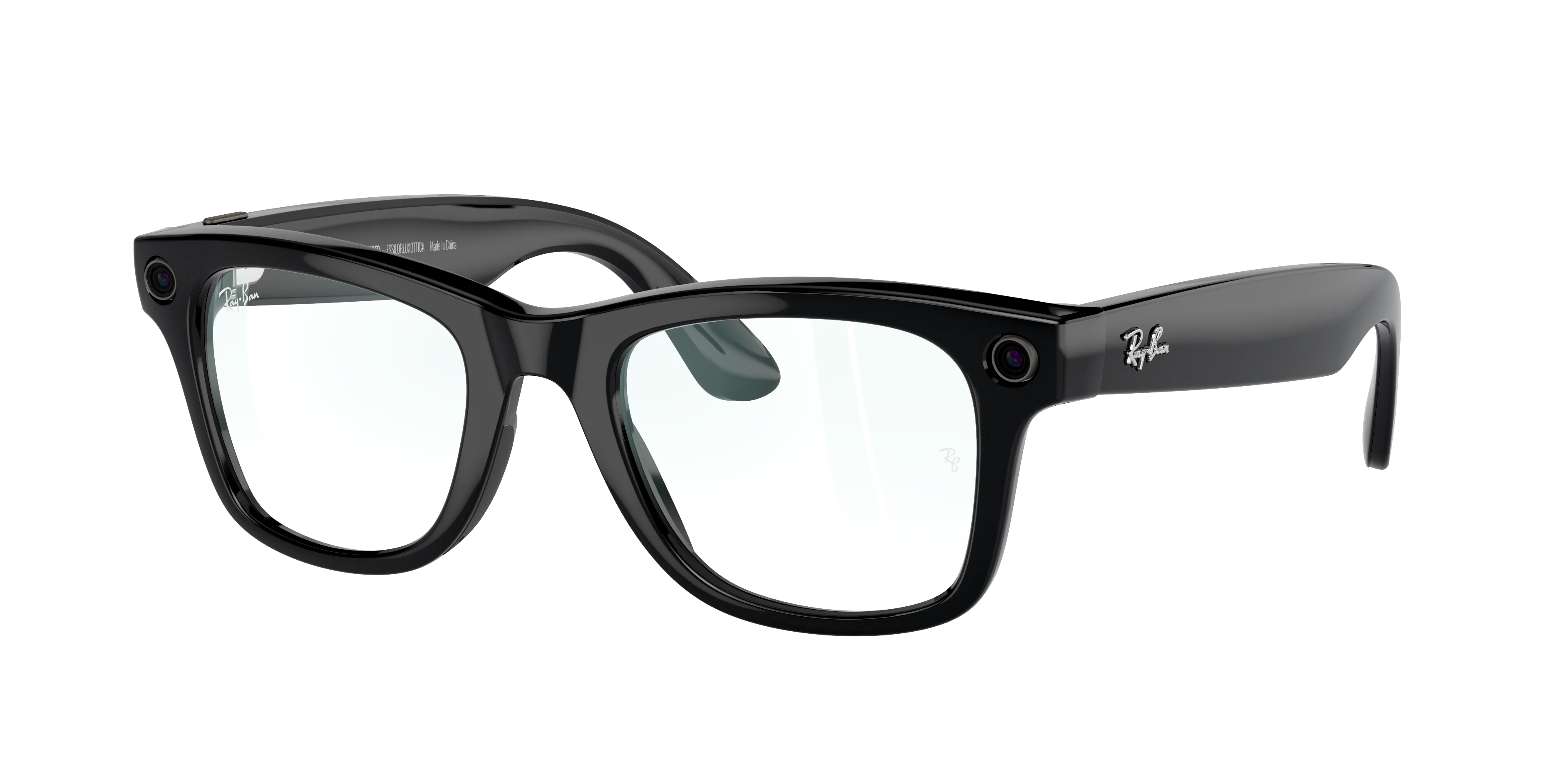 Meta - Ray-Ban Wayfarer – Smart Glasses - Black & Clear RW4006 - Gratis frakt v:4953421