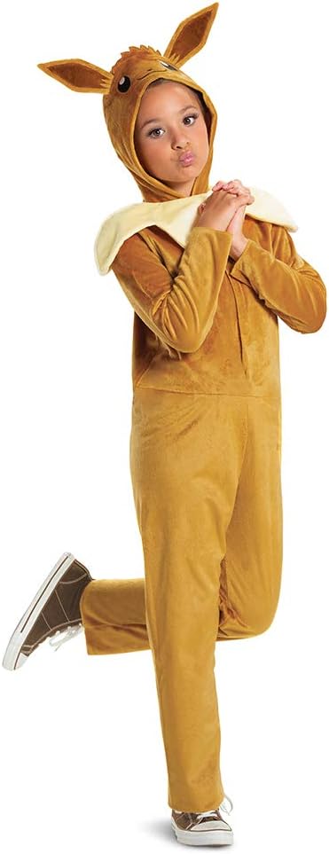 Disguise - Pokemon Hooded Jumpsuit Classic - Eevee - Brown - 140 v:1275391