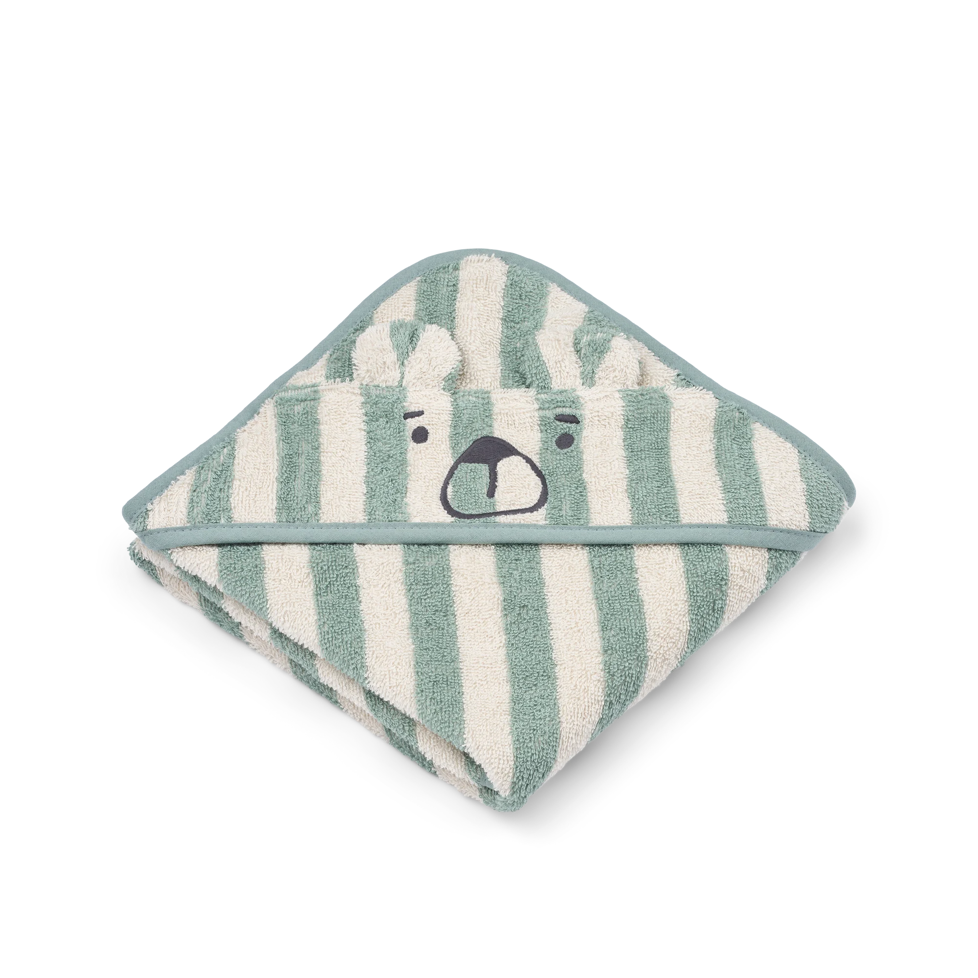– Albert Hooded Towel – Peppermint / creme de la creme – One size – Gratis frakt v:7750247