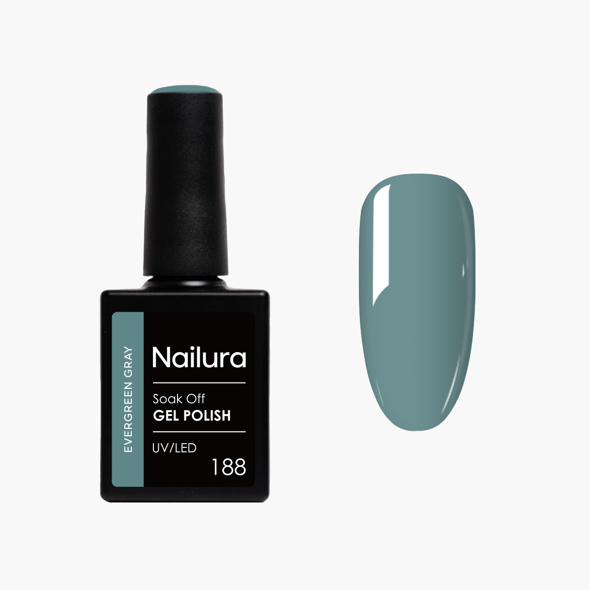 Nailura – Gel Polish 188 – Evergreen Gray – 10 ml – Evergreen Gray v:5921849 Nailura – Gel Polish 188 – Evergreen Gray – 10 ml – Evergreen Gray v:5921849