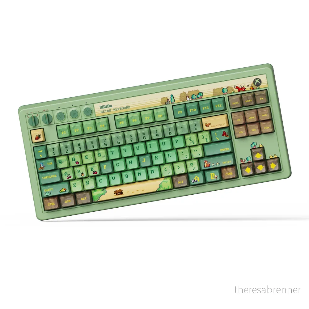 8Bitdo – Mechanical Keyboard Xbox Forest Edition – Green – Gratis frakt v:7147410