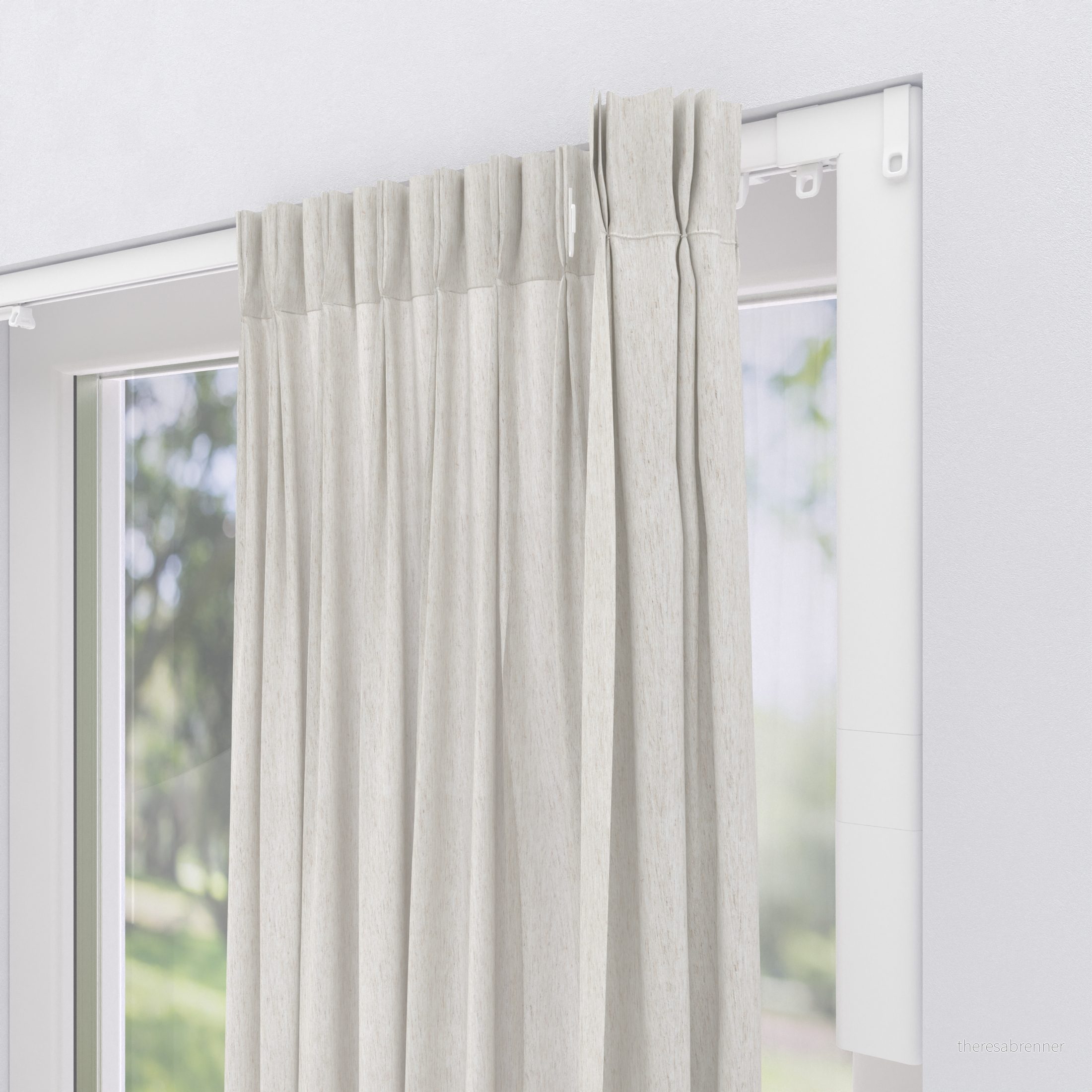 MotionBlinds Smart Gardinskinne Sentralt Åpning – 200 cm - Gratis frakt v:6972535