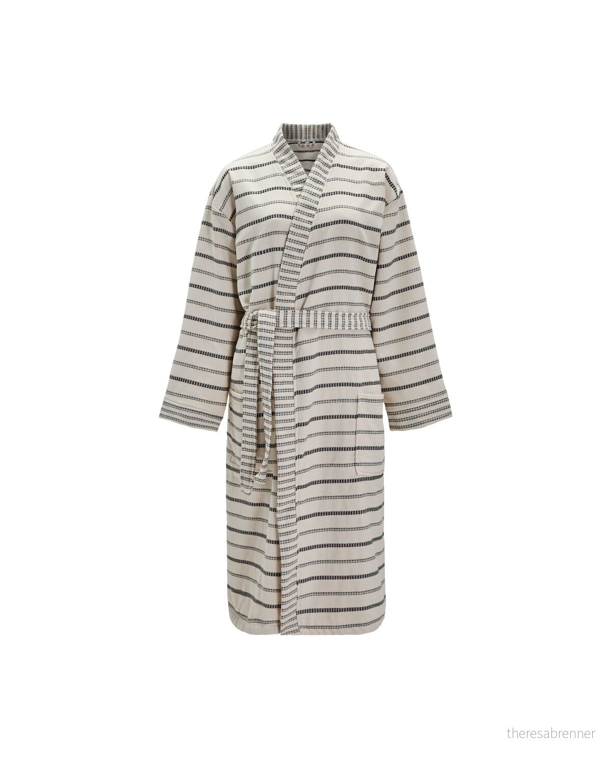 - Bathrobe MKTrue - Off-white, Black - S/M - Gratis frakt v:7287906