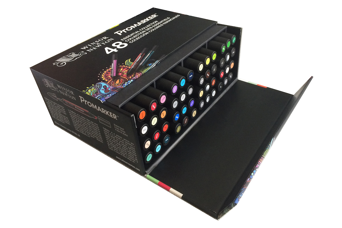 Winsor & Newton - Promarker Set (48 pcs) (837031) - Gratis frakt v:3026979