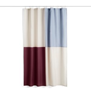 HAY – Check Dusjforheng – B180 x L200 cm – Burgunder – Burgundy – Gratis frakt v:4647910