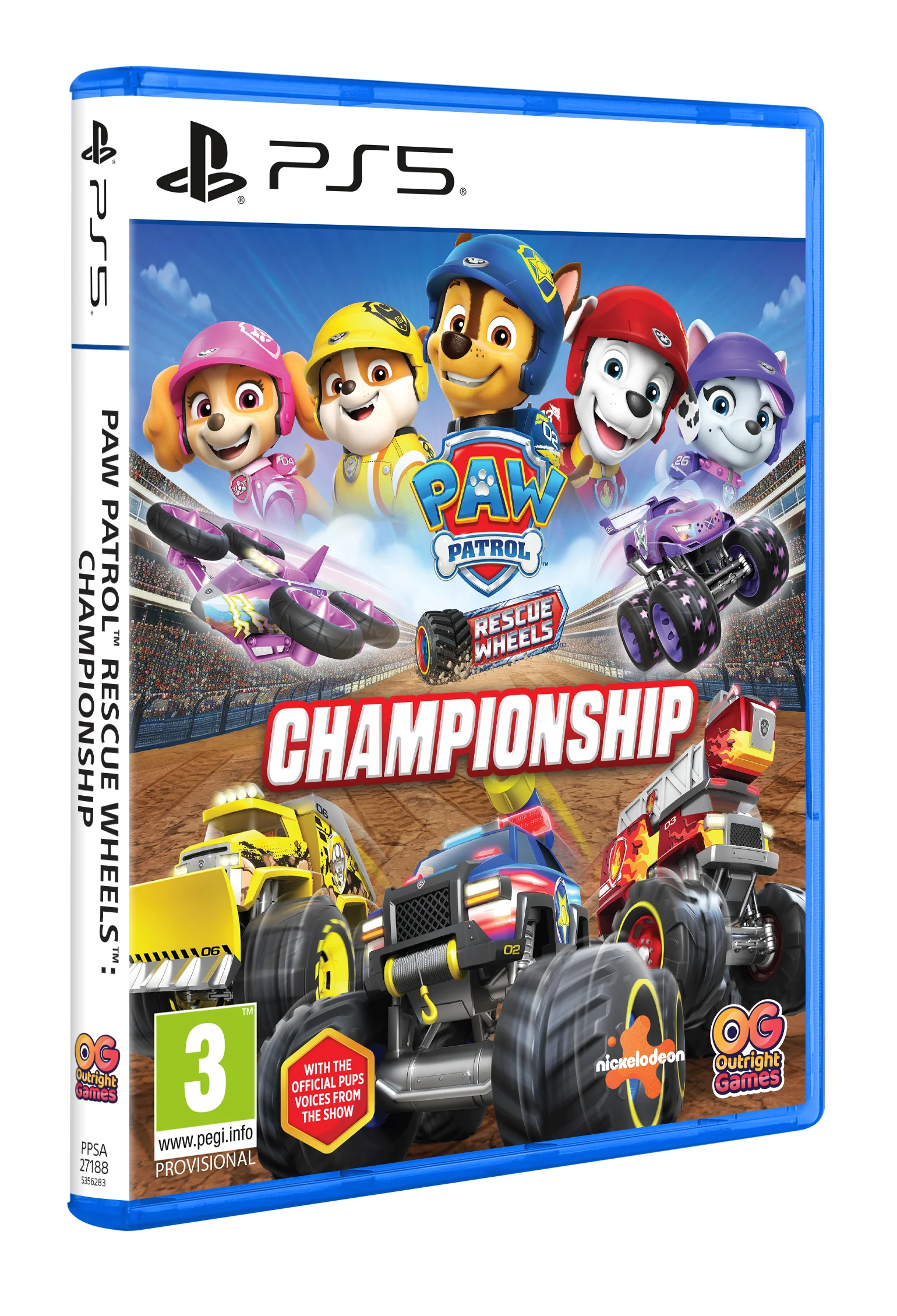 PAW Patrol Rescue Wheels: Championship - PlayStation 5 - Engelsk - Standard v:2122261