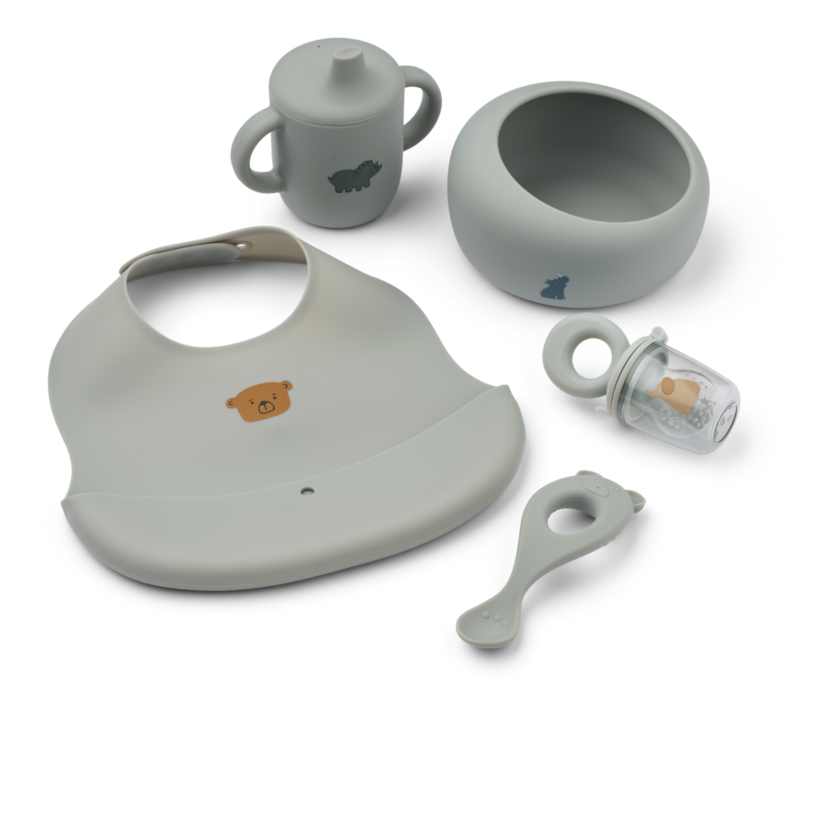 – Mileah Baby Mealtime Set – Dove blue – One size – Gratis frakt v:5790687 – Mileah Baby Mealtime Set – Dove blue – One size – Gratis frakt v:5790687