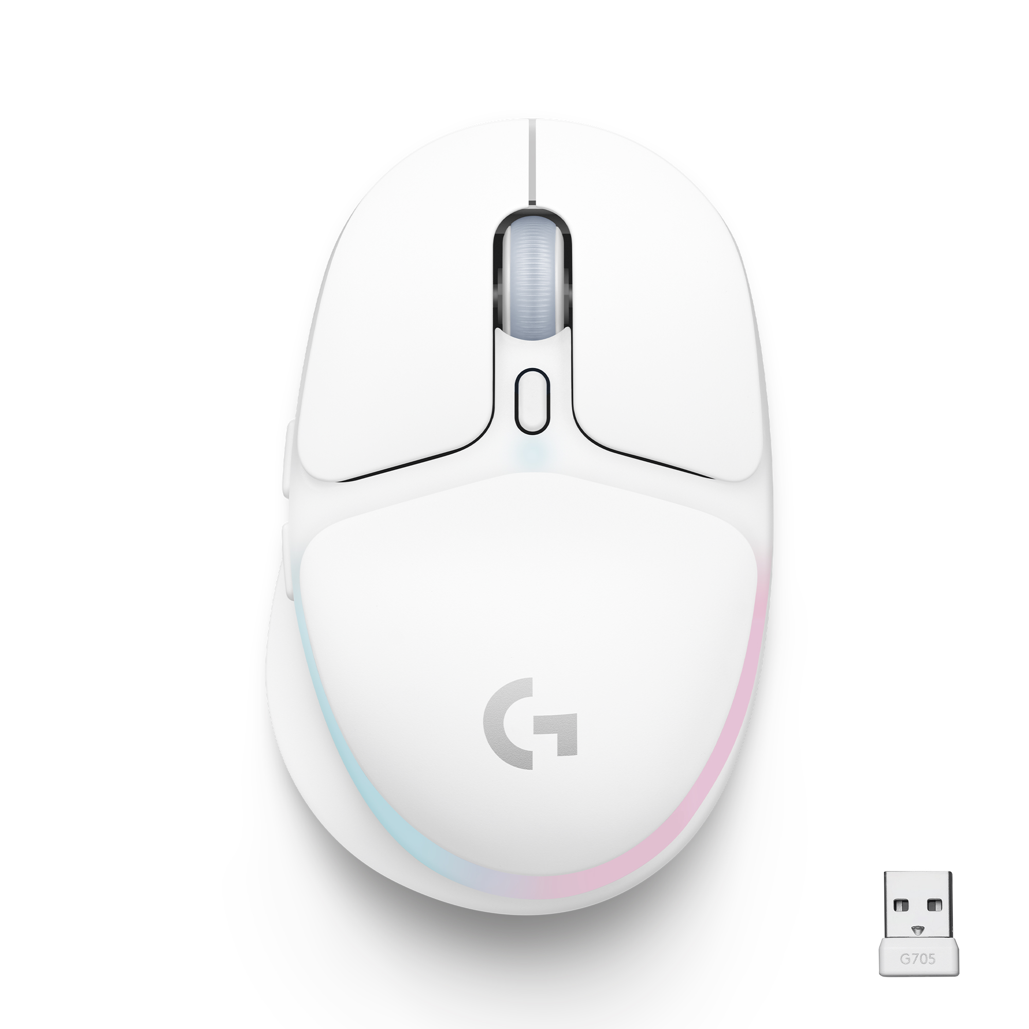 Logitech – G705 – Wireless Gaming Mouse – Off White – Off White – Gratis frakt v:4199440