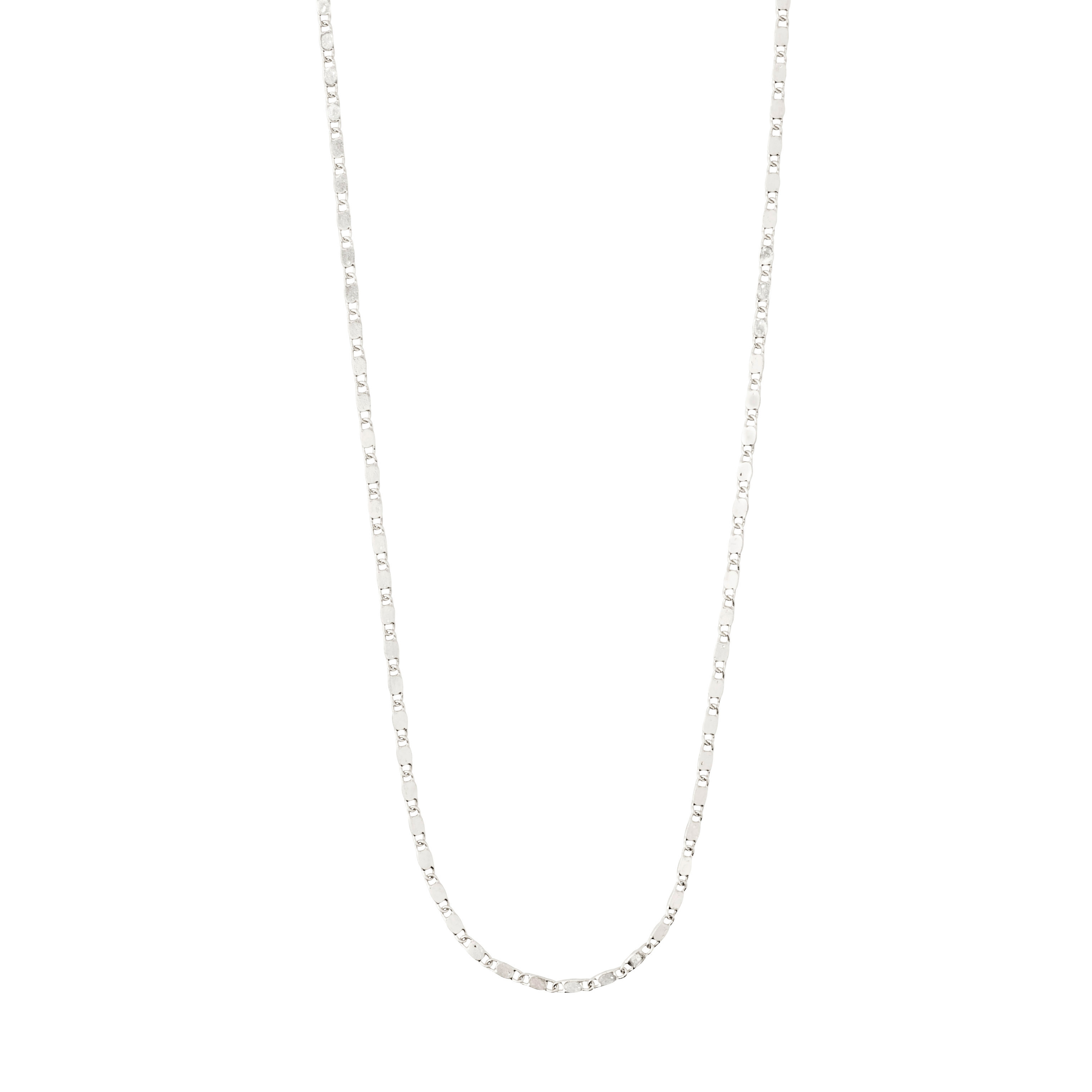 PILGRIM - PARISA Flat Link Chain Necklace - Silver Plated - 40 cm v:4907763