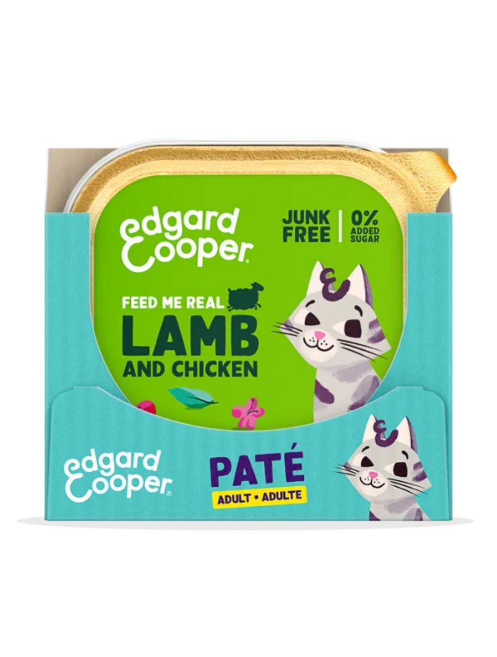 Edgard Cooper - 16 x Cat Adult Vetfood Paté Lamb/Chicken - 85g - Bundle v:4264903
