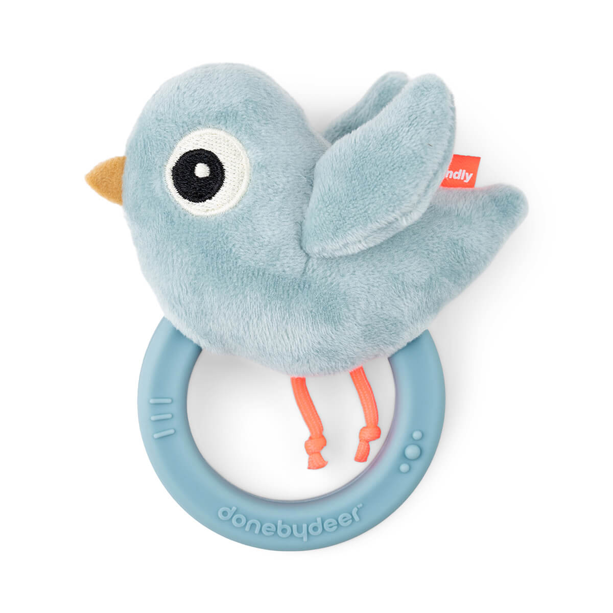 Done by Deer - Sensory rattle w/teether Birdee Blue (4333912) v:6161575