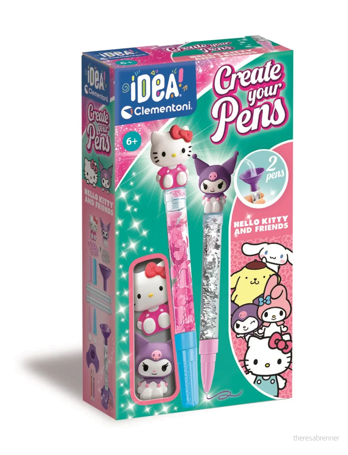 Clementoni - Create Your Pens: Hello Kitty & Kuromi (I-18432) v:3602149
