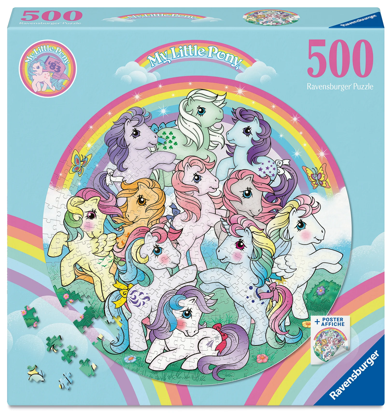 Ravensburger - My Little Pony, rund 500p v:2981625
