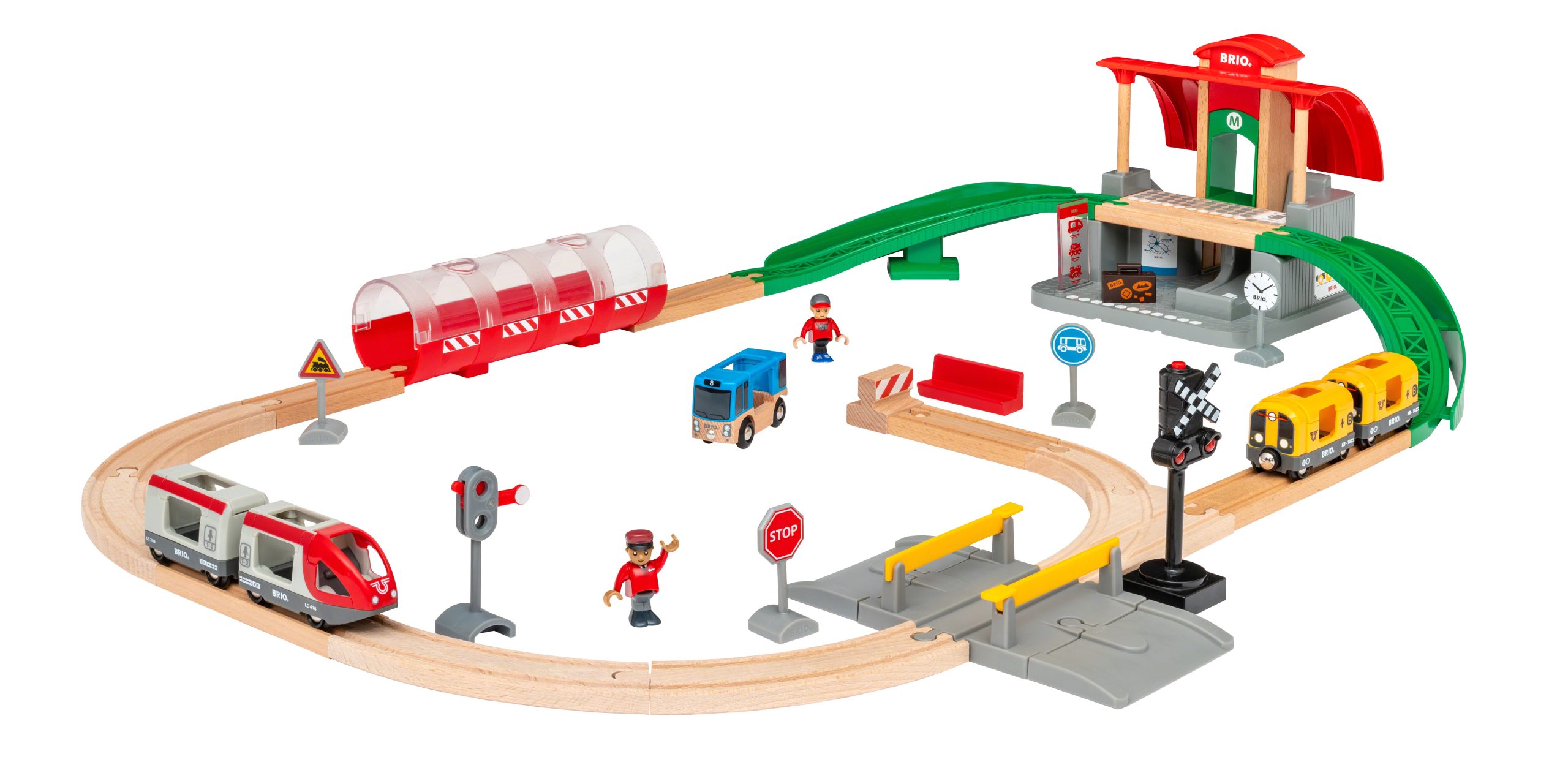 BRIO - Sett med sentralstasjon - Gratis frakt v:8892195
