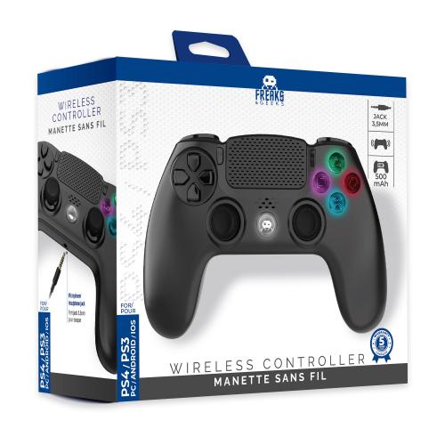 Freaks And Geeks – Wireless Controller for PS4 with 3,5mm jack slot – LED – Black v:7006378 Freaks And Geeks – Wireless Controller for PS4 with 3,5mm jack slot – LED – Black v:7006378