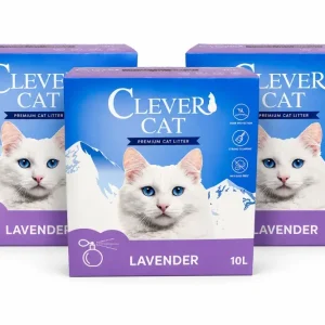 CleverCat – 3 x Premium Catlitter with lavender – 10L v:3448992