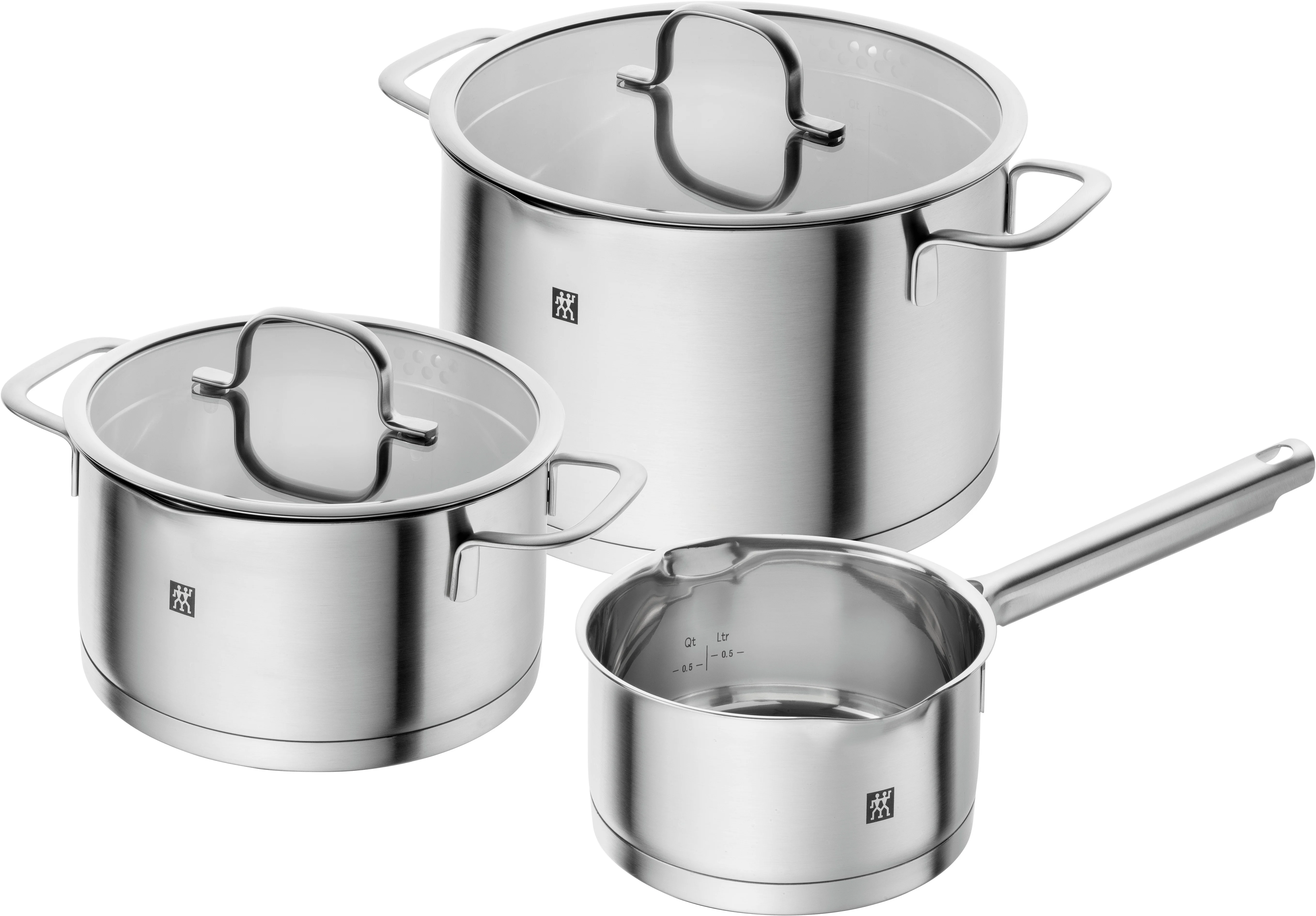 Zwilling - TrueFlow grytesett 3 stykker - Sølv - Gratis frakt v:1054074