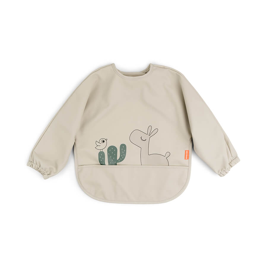 Done by Deer - Sleeved pocket bib - Lalee Sand v:3985577