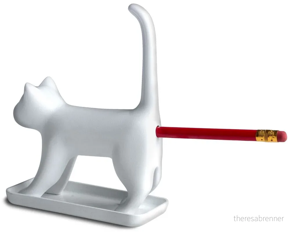 Winkee - Pencil sharpener - Sharp end Cat with sound - White v:6308824