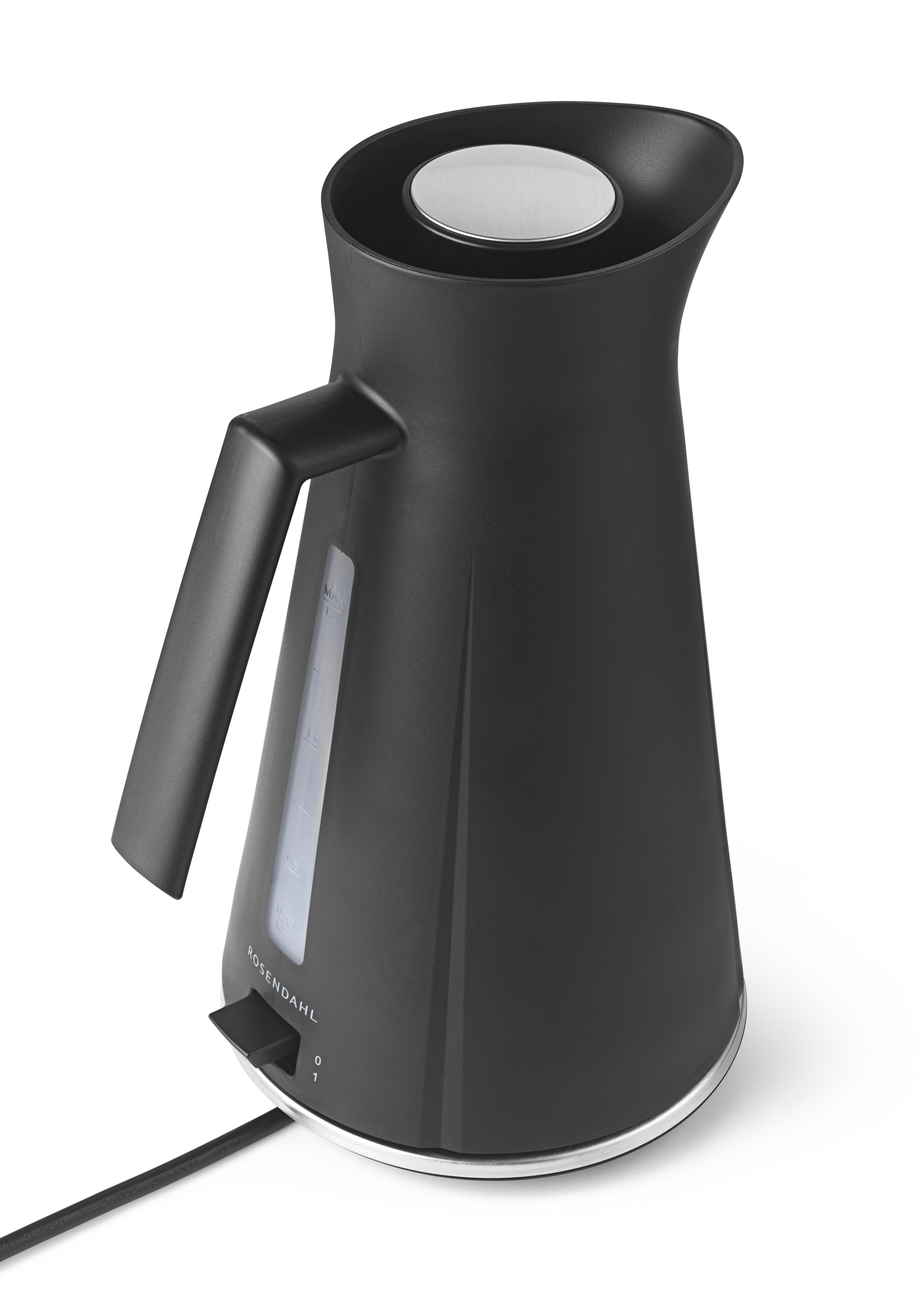 Rosendahl - GC Vannkoker - Black/Steel - 1.4 l - Gratis frakt v:9691350