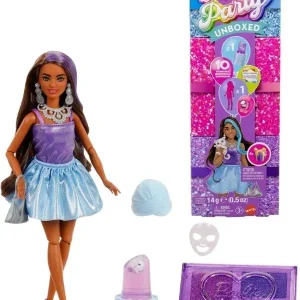 Barbie – Glam Party Unboxed Purple Petite Doll (JFY66) v:9416156