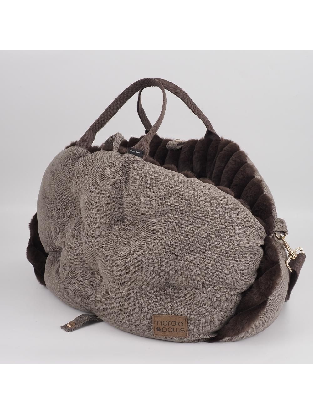 Nordic paws - Pet Carrier Mara - Brown - 50 x 30 x 35 cm - Gratis frakt v:3450440