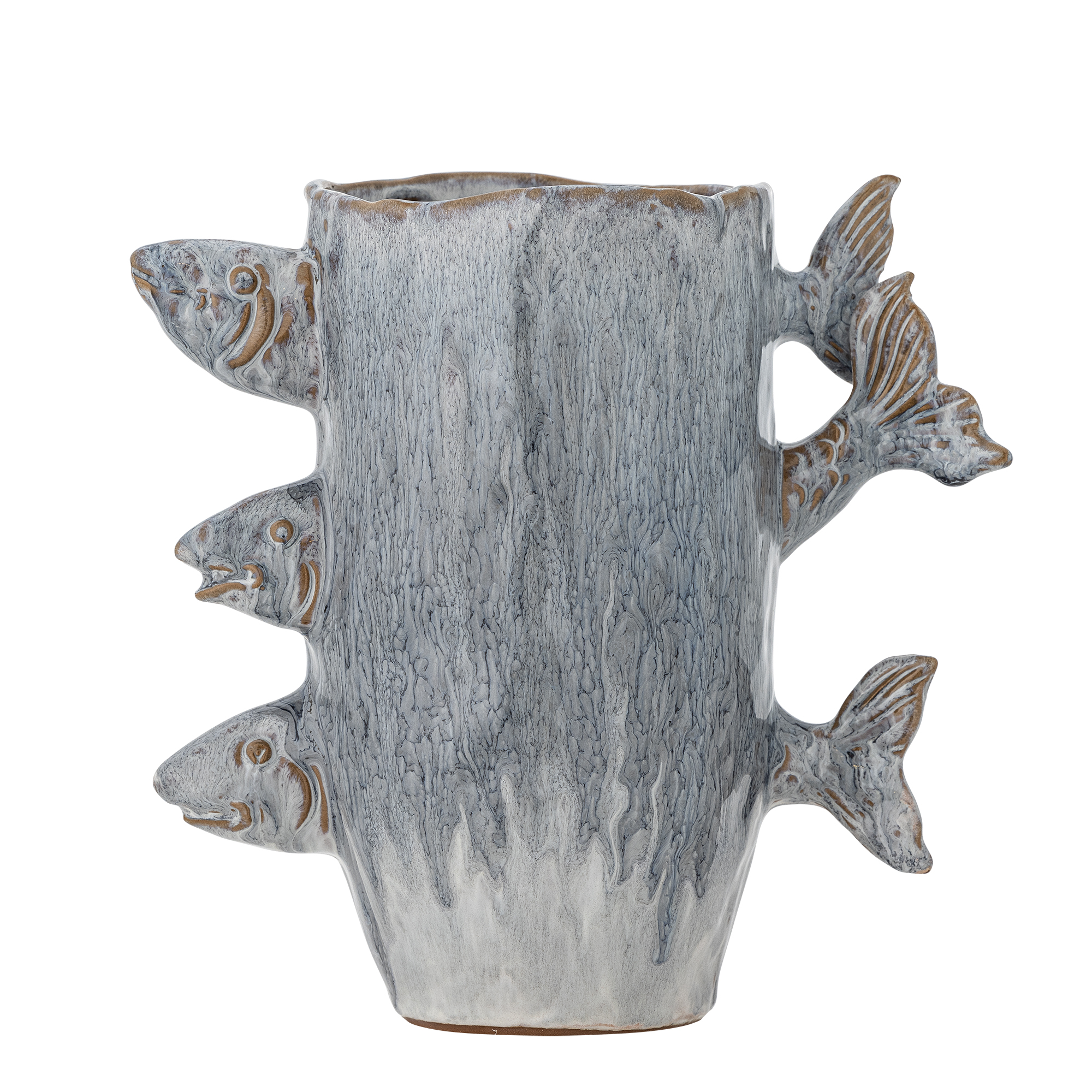 Bloomingville – Tace Vase – Blue – Stoneware – Gratis frakt v:3553969 Bloomingville – Tace Vase – Blue – Stoneware – Gratis frakt v:3553969