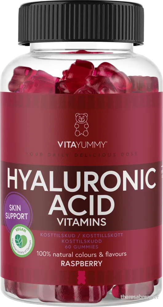 VitaYummy - Hyaluronic Acid - Raspberry - 60 pcs v:7386414