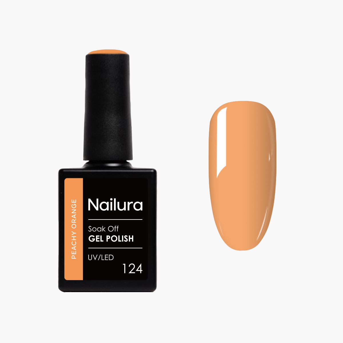 Nailura – Gel Polish 124 – Peachy Orange – 10 ml – Peachy Orange v:8687861 Nailura – Gel Polish 124 – Peachy Orange – 10 ml – Peachy Orange v:8687861