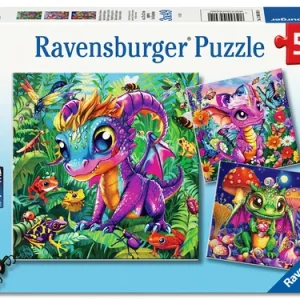 Ravensburger – Babydrager i hagen 3x49p v:1156019 Ravensburger – Babydrager i hagen 3x49p v:1156019