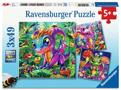 Ravensburger - Babydrager i hagen 3x49p v:1156019