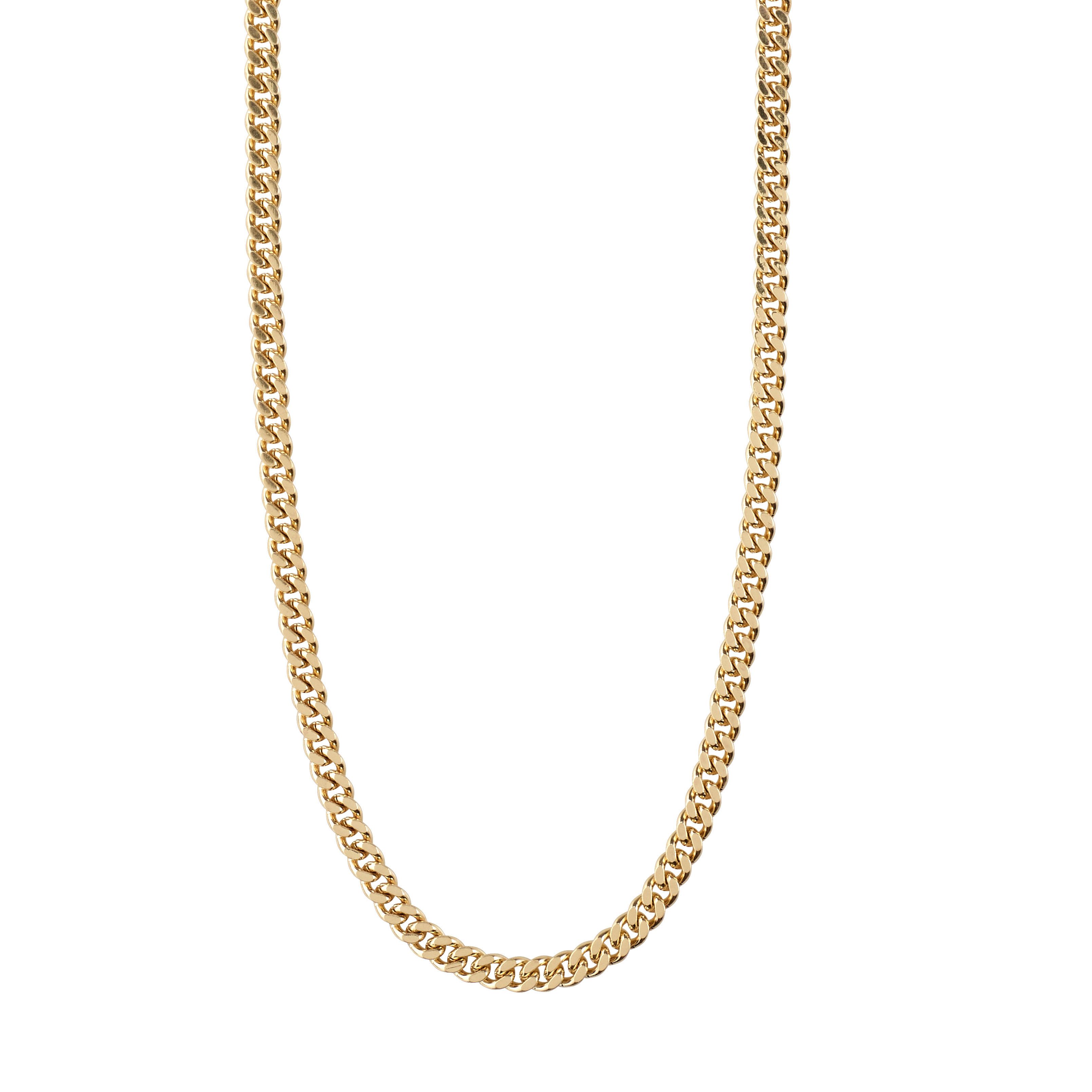 PILGRIM - FUCHSIA Curb Chain Necklace - Gold-Plated - 40 cm + 9 cm v:2442357