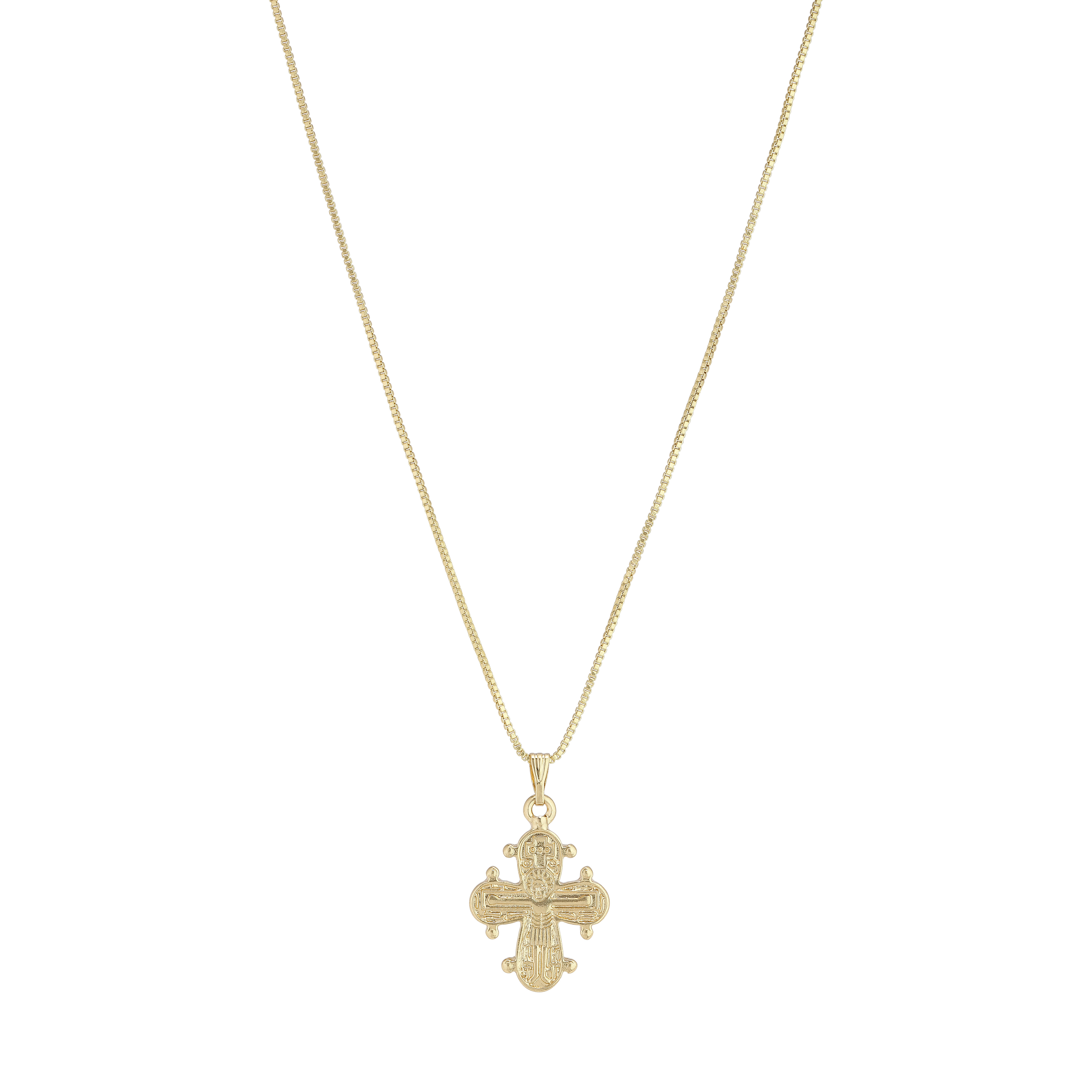 PILGRIM - DAGMAR Pendant Necklace - Gold Plated - 38 cm + 9 cm Extender v:8871912