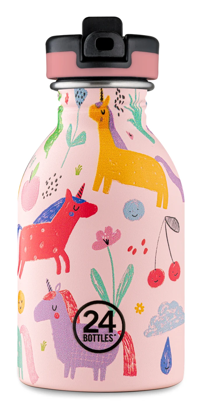 24 Bottles - Kids Collection - Urban Bottle 250 ml w. Sports Lid - Magic Friends (24B931) - Magic Friends v:4684862