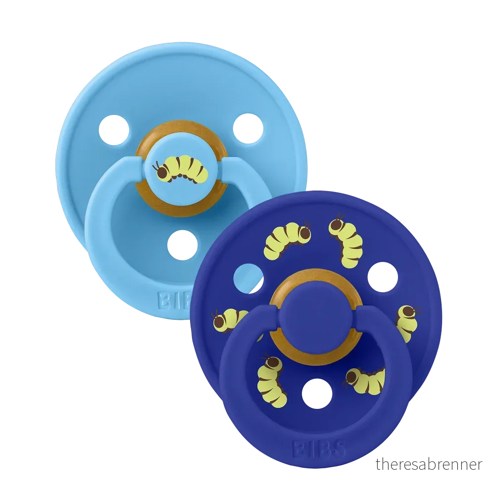 BIBS – Studio Colour Pacifier Caterpillar Mix 2 Pack – Breeze/Sonic – Size 2 v:2989439 BIBS – Studio Colour Pacifier Caterpillar Mix 2 Pack – Breeze/Sonic – Size 2 v:2989439