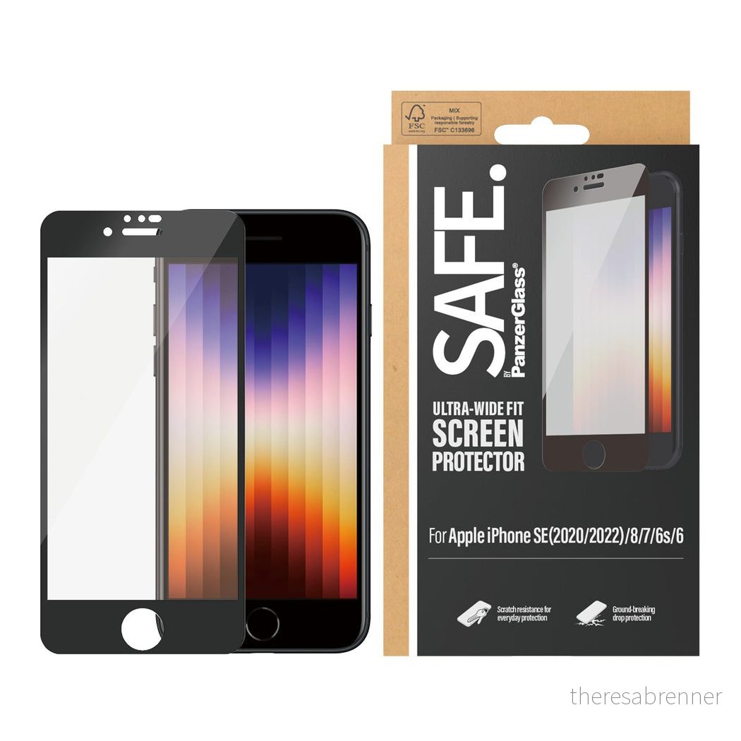 SAFE by PanzerGlass - Screen Protector - Apple iPhone 8, 7, 6, 6s - Edge-to-Edge v:2621457
