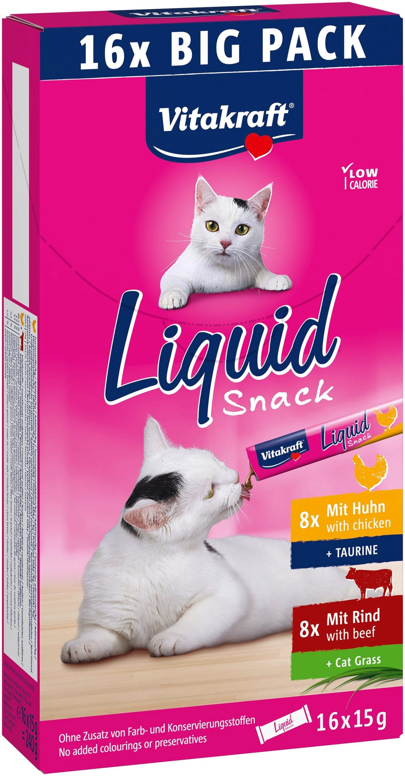 Vitakraft - Liquid Snack Multipack with chicken and beef for cats 16x15gr - (58554) v:8843063