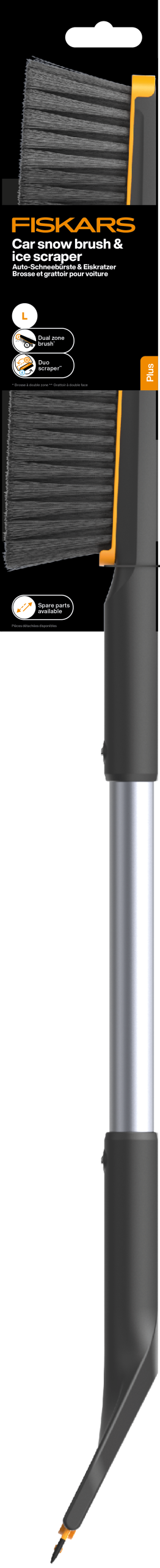 Fiskars - Plus Car Snow Brush & Ice Scraper Long v:2254860