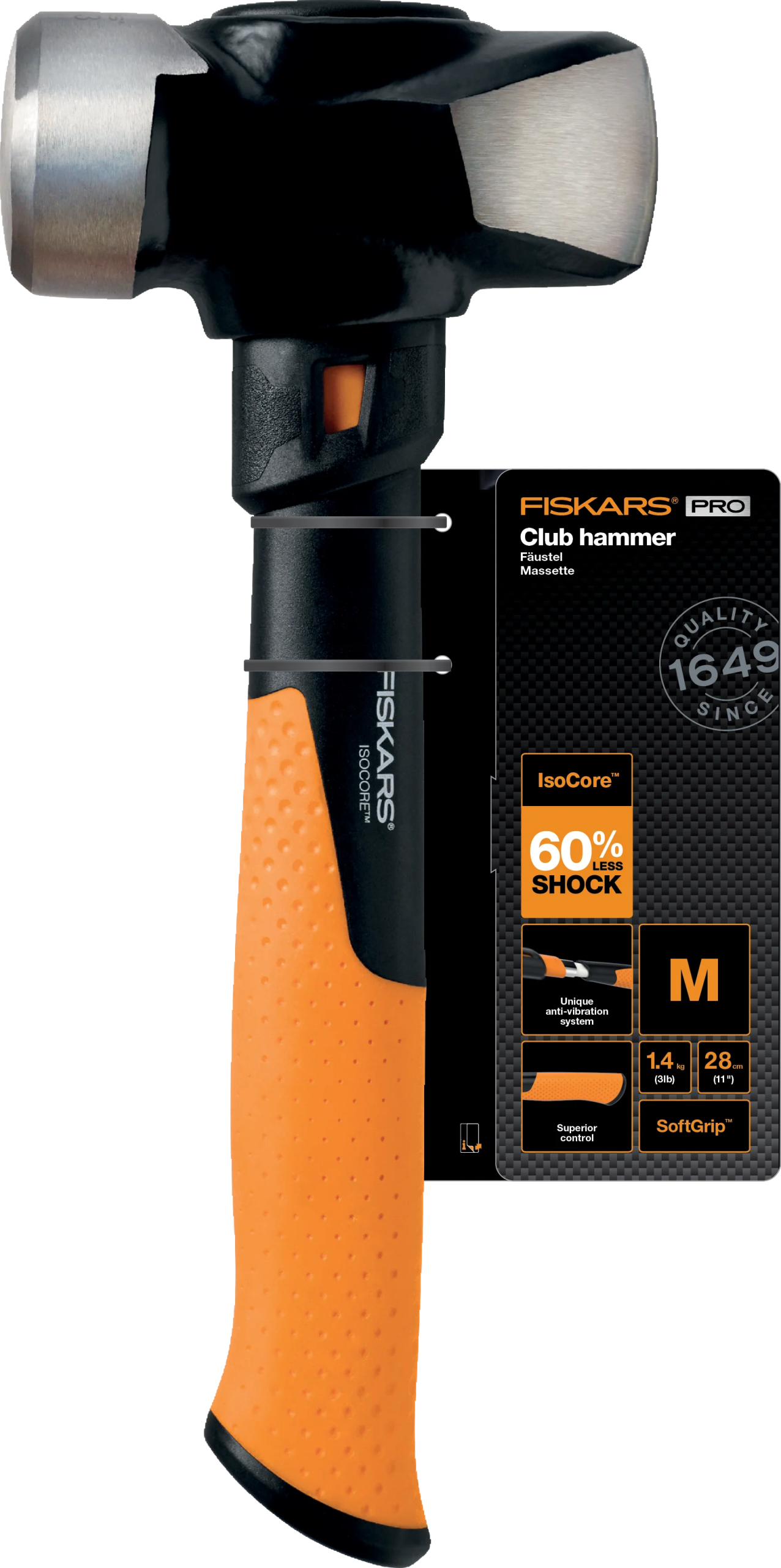 Fiskars - Club Hammer M - 3 lb/11" - Gratis frakt v:7241815