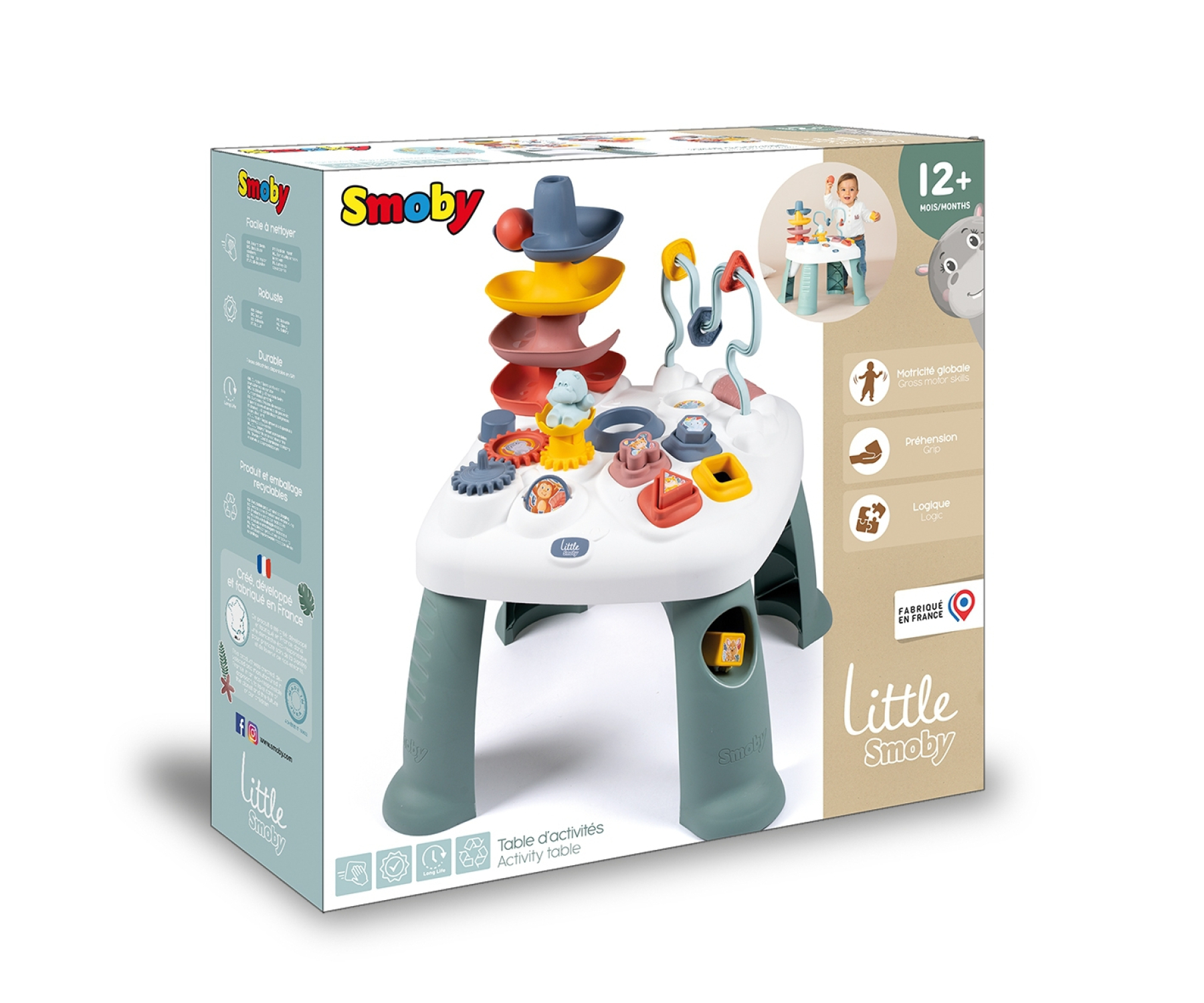Smoby - Little Smoby Activity Table (7600140320) - Gratis frakt v:2944195
