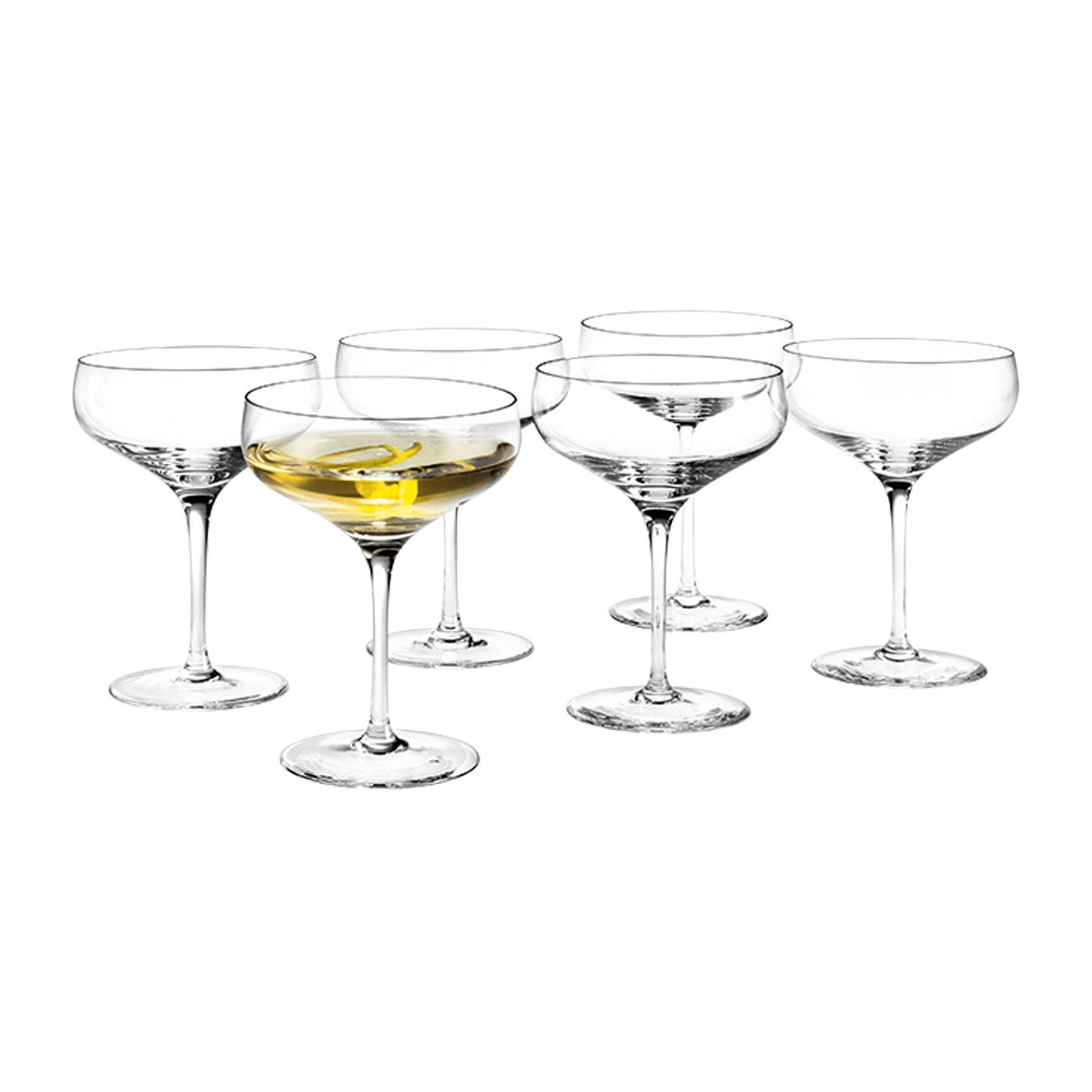 Holmegaard - Perfection Martinisglass - 29 cl - Sett med 6 - 29.0 - Clear - Gratis frakt v:7339173