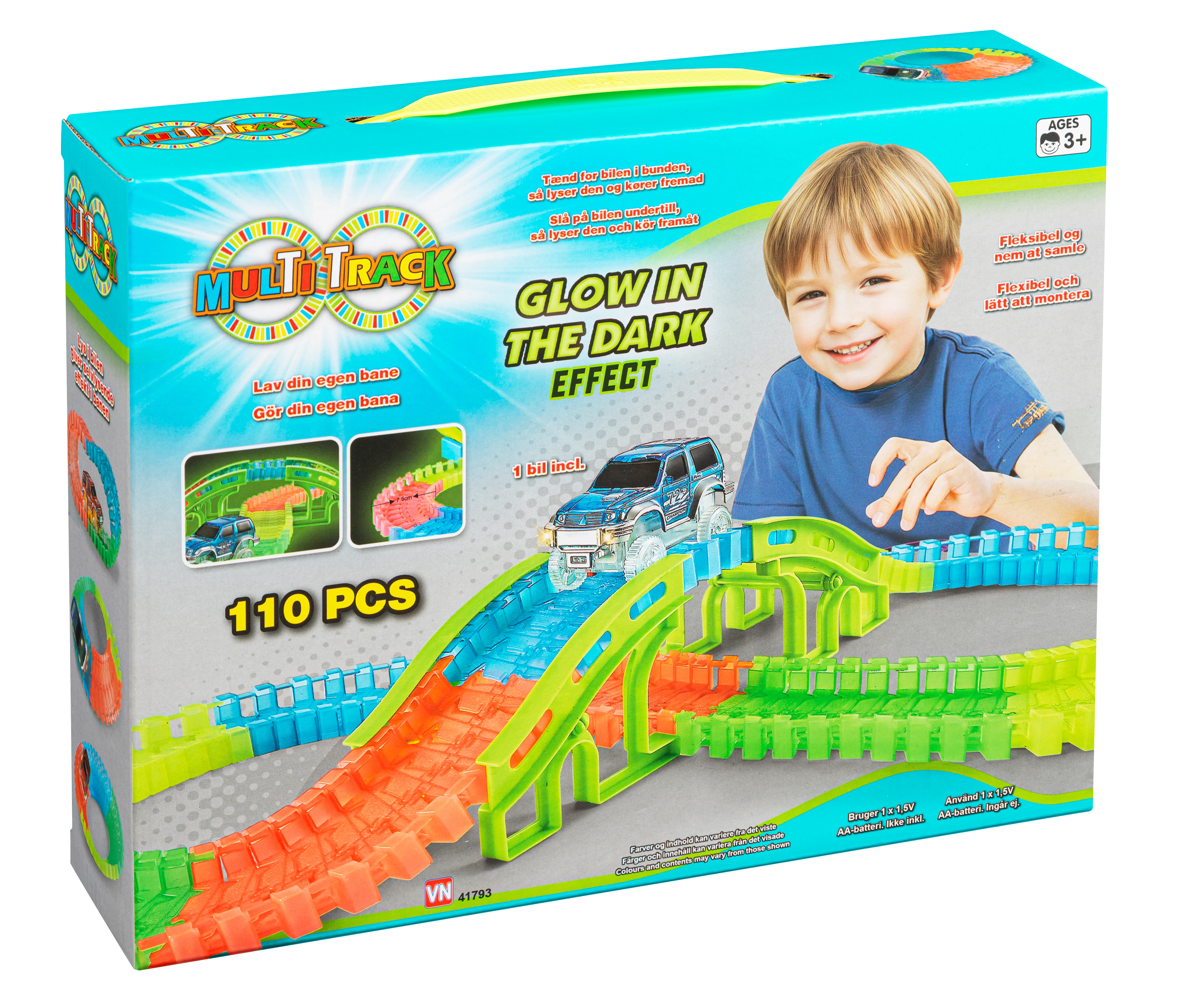 Multi Track - Glow Set, 110 Pcs (41793) v:2345016