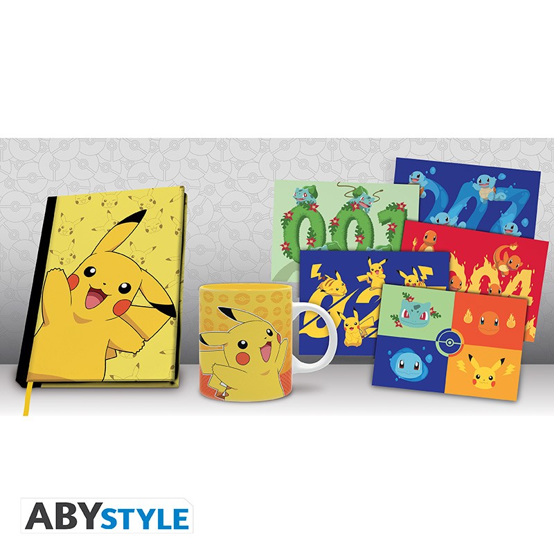 POKEMON - Pck A5 Notebook + Mug320ml + Postcards "Pikachu" - Pokemon v:5941628