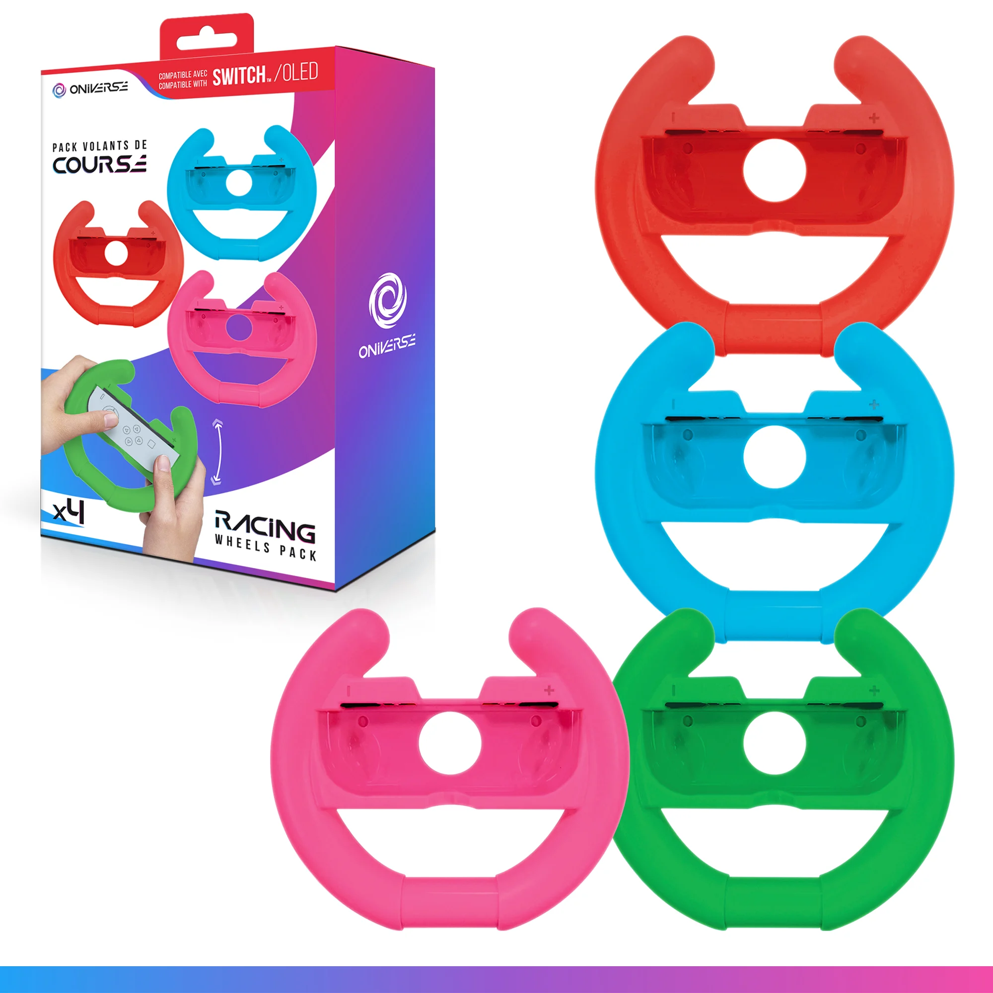 Oniverse Nsw2 Pack Of 4 Racing Wheel Controller Holders v:7241243 Oniverse Nsw2 Pack Of 4 Racing Wheel Controller Holders v:7241243