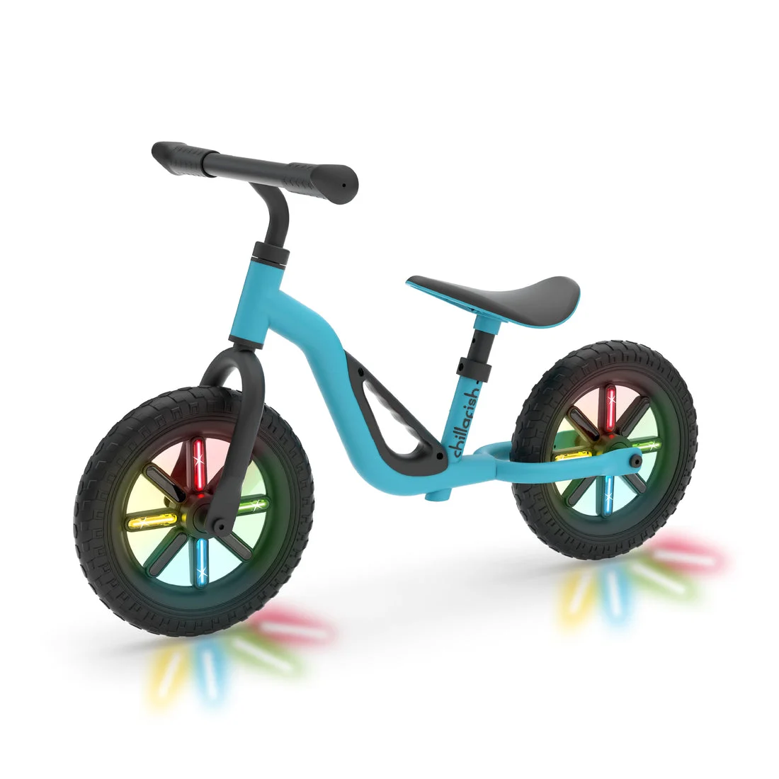 Chillafish – GLOW 10" Lightweight Balance Bike with Light Up Wheels – Sky, 1.5–4 Years (CPCH02SKY) – Gratis frakt v:6952384