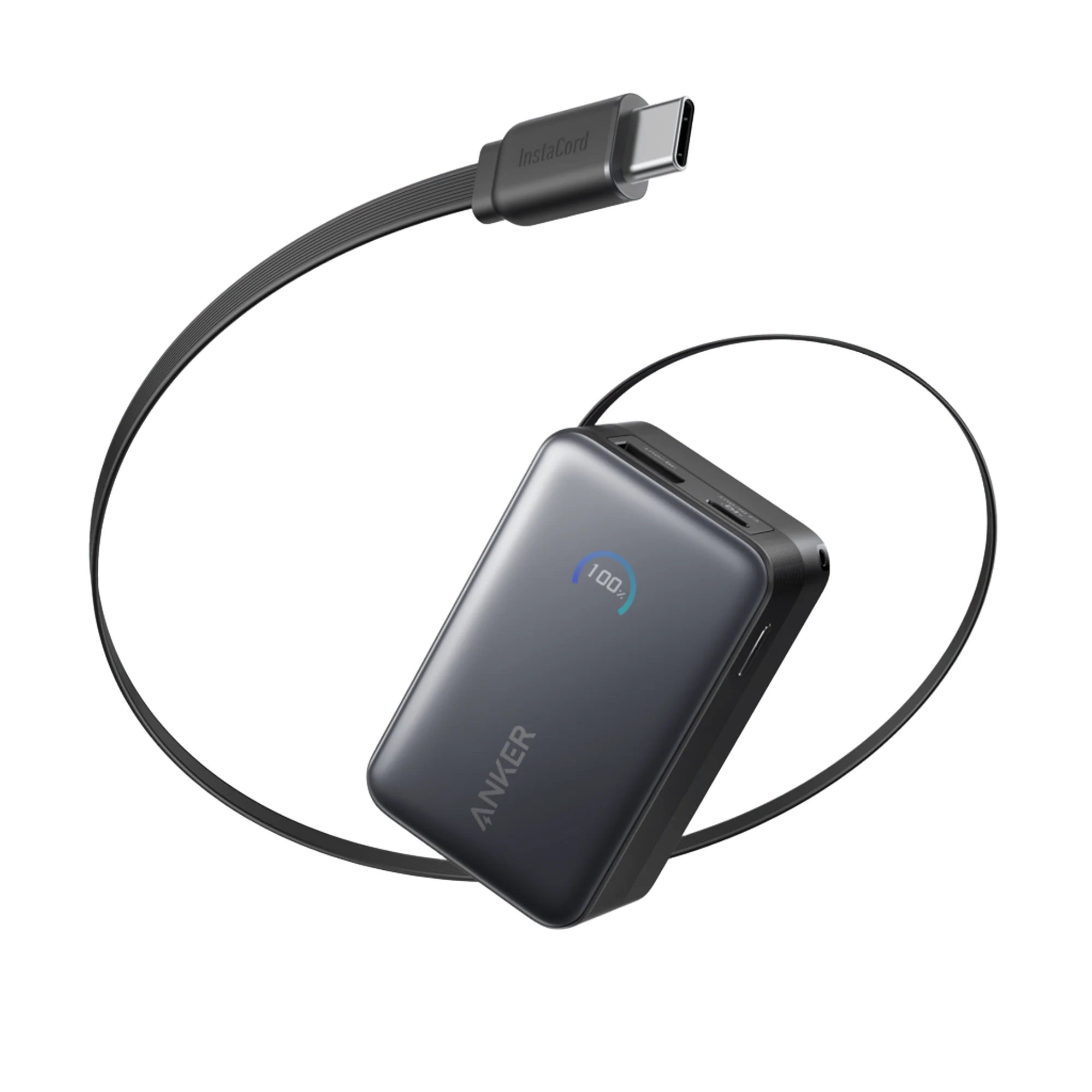 Anker Nano Powerbank (10K, 45W, Med Innebygd USB-C-kabel) – Gratis frakt v:9175505 Anker Nano Powerbank (10K, 45W, Med Innebygd USB-C-kabel) – Gratis frakt v:9175505