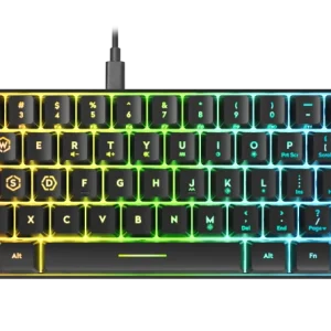 Speedlink – LETOS RGB 60% Gaming Tastatur – US Layout – Svart v:6504154 Speedlink – LETOS RGB 60% Gaming Tastatur – US Layout – Svart v:6504154