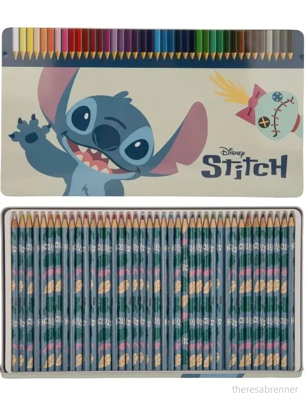 Stitch – Fargeblyanter – metallboks – 40 stk. v:3565852